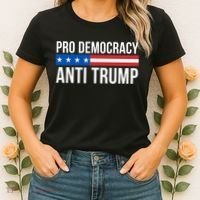 Pro Democracy Anti Trump Women's T-Shirt thumb 2