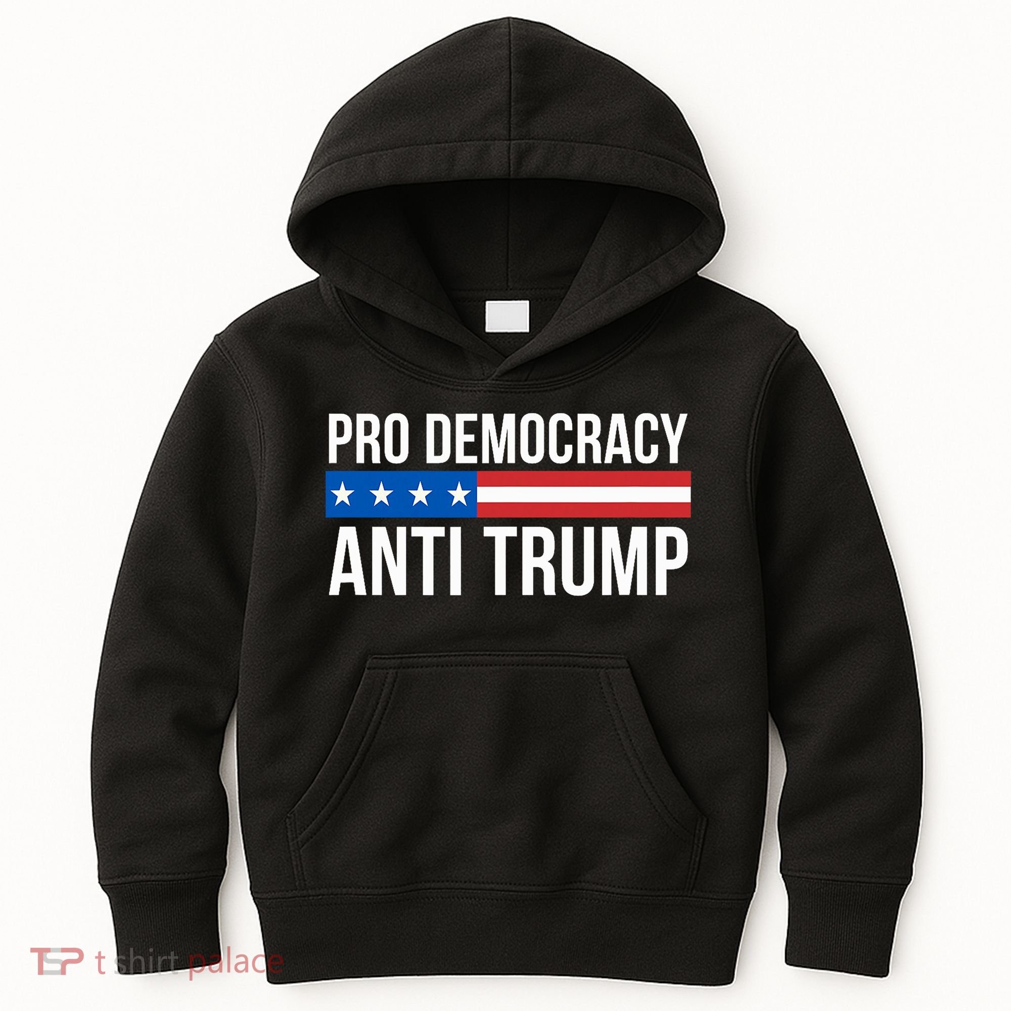 Pro Democracy Anti Trump Kids Hoodie
