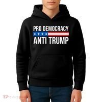 Pro Democracy Anti Trump Kids Hoodie thumb 4