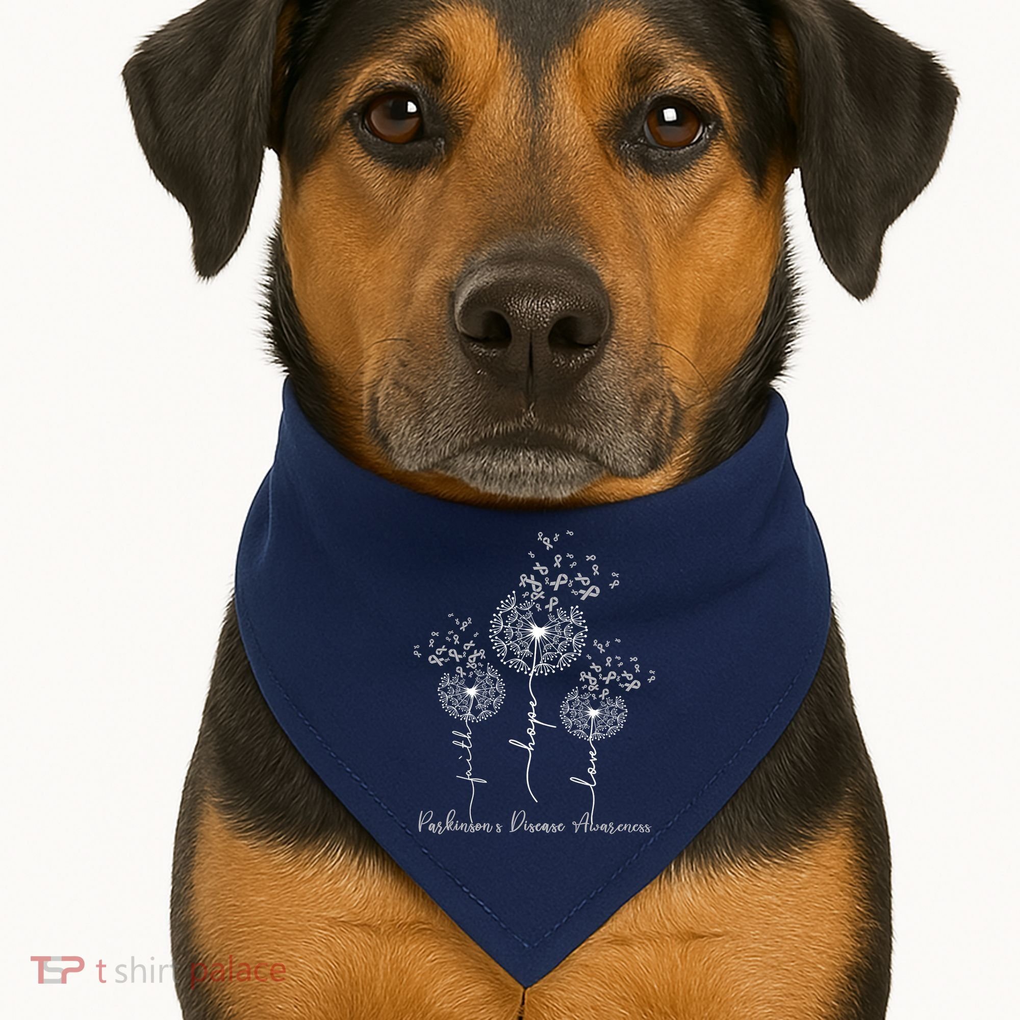 Parkinson's Disease Awareness USA-Made Doggie Bandana