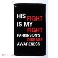 ParkinsonS Disease Awareness April Month Red Tulip Great Gift Golf Towel thumb 0