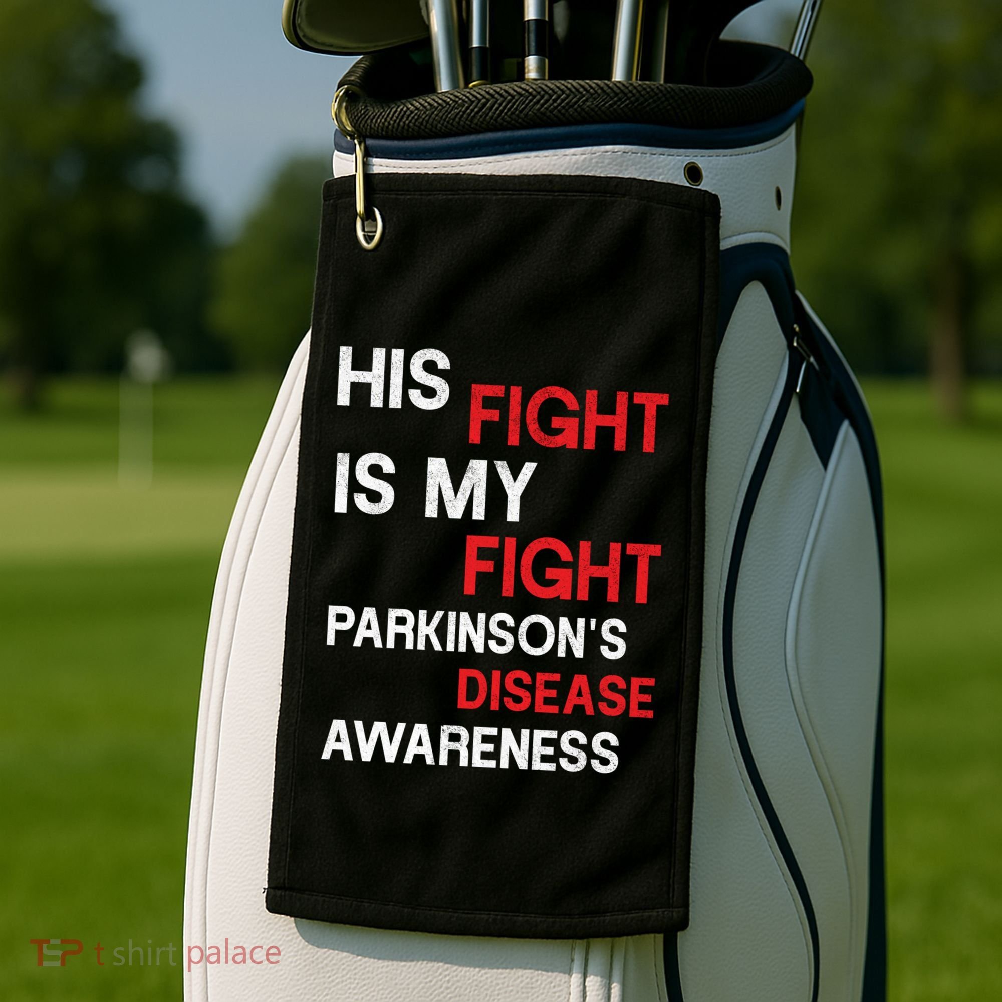 ParkinsonS Disease Awareness April Month Red Tulip Great Gift Golf Towel