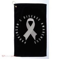 ParkinsonS Disease Awareness Month April Support Wear Grey Great Gift Golf Towel thumb 0