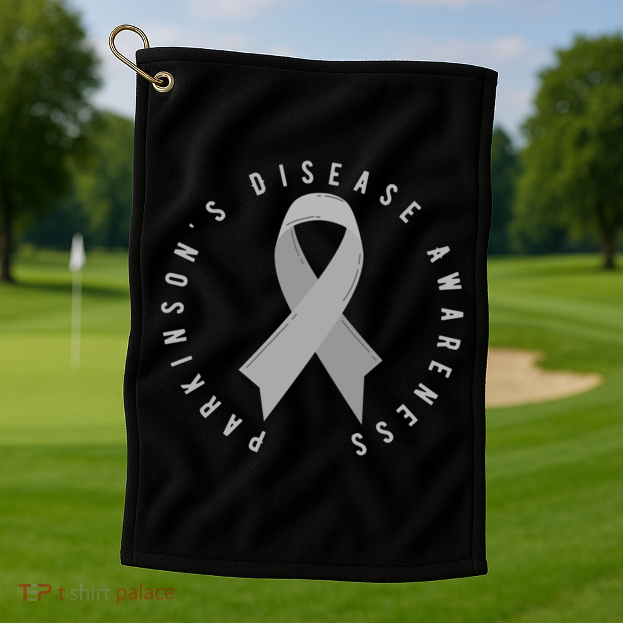 ParkinsonS Disease Awareness Month April Support Wear Grey Great Gift Golf Towel