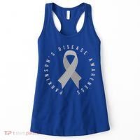 ParkinsonS Disease Awareness Month April Support Wear Grey Great Gift Women's Tank Top thumb 0