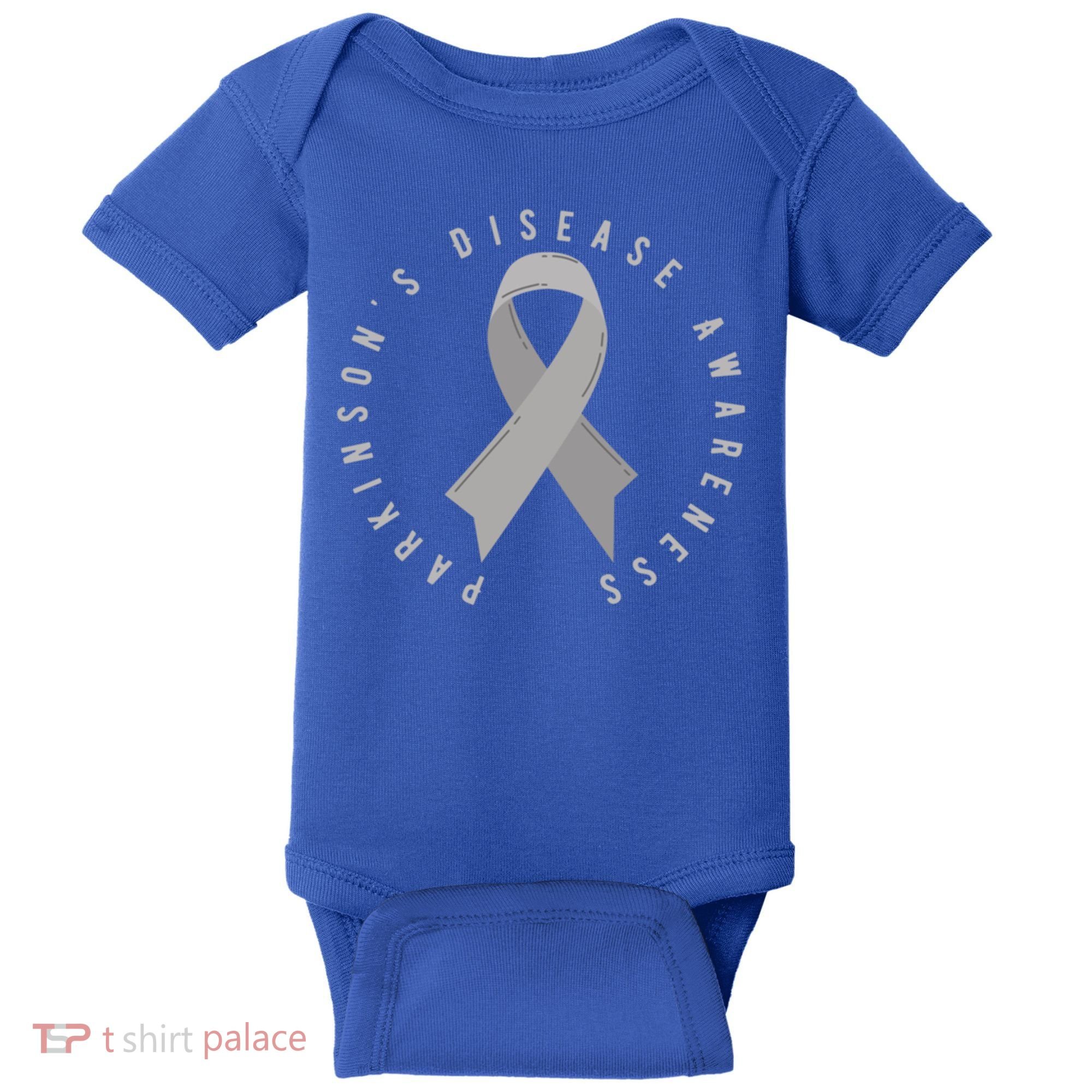 ParkinsonS Disease Awareness Month April Support Wear Grey Great Gift Baby Bodysuit