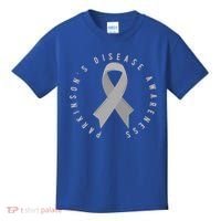 ParkinsonS Disease Awareness Month April Support Wear Grey Great Gift Kids T-Shirt thumb 0