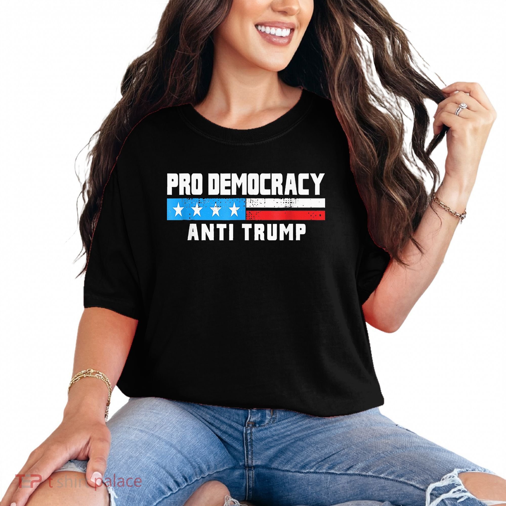 Pro Democracy Anti Trump Comfort Colors T-Shirt