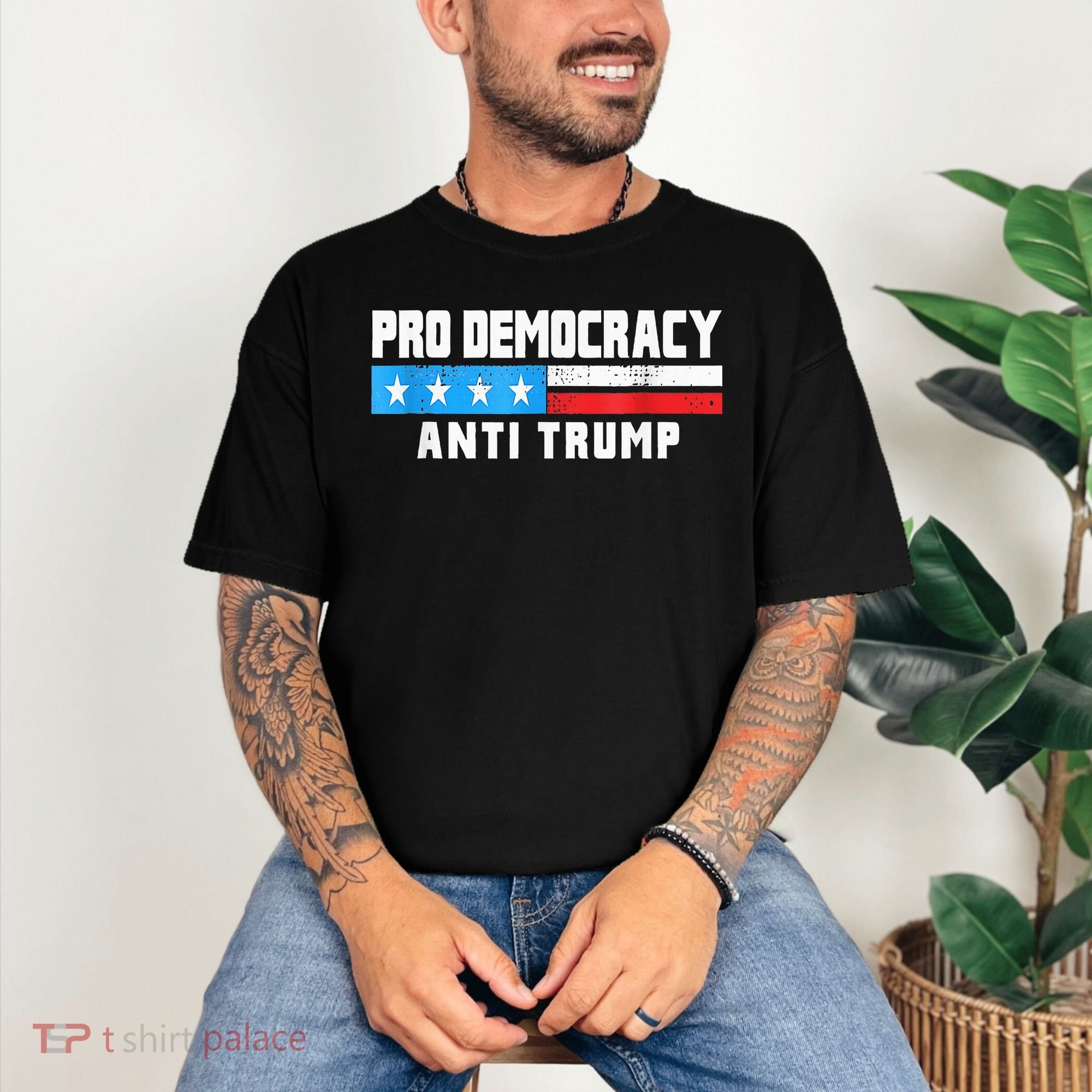 Pro Democracy Anti Trump Comfort Colors T-Shirt