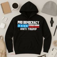 Pro Democracy Anti Trump Hoodie thumb 3
