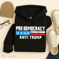 Pro Democracy Anti Trump Hoodie thumb 4