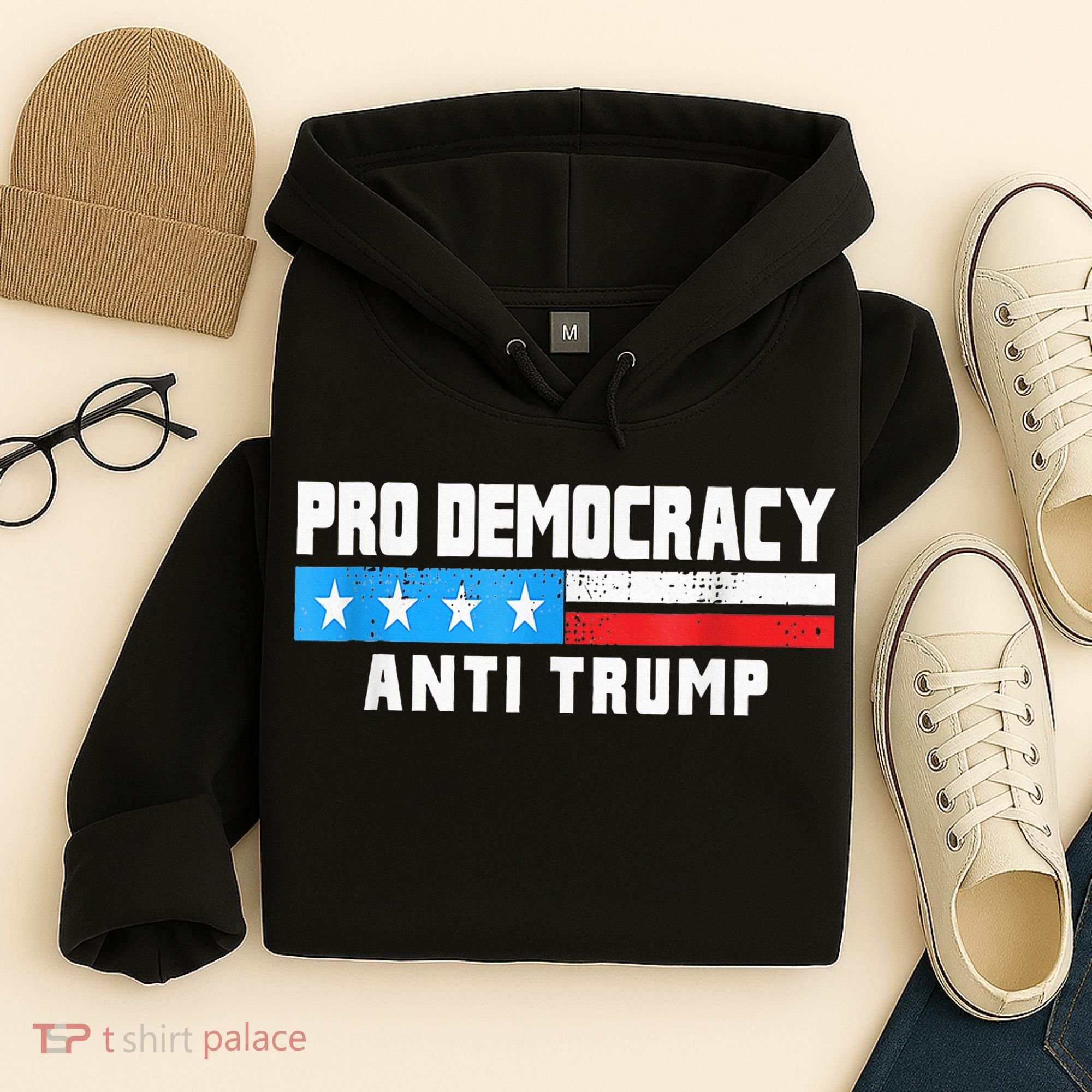 Pro Democracy Anti Trump Hoodie