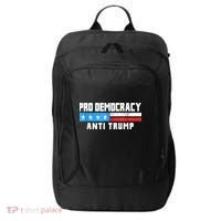 Pro Democracy Anti Trump City Backpack thumb 0