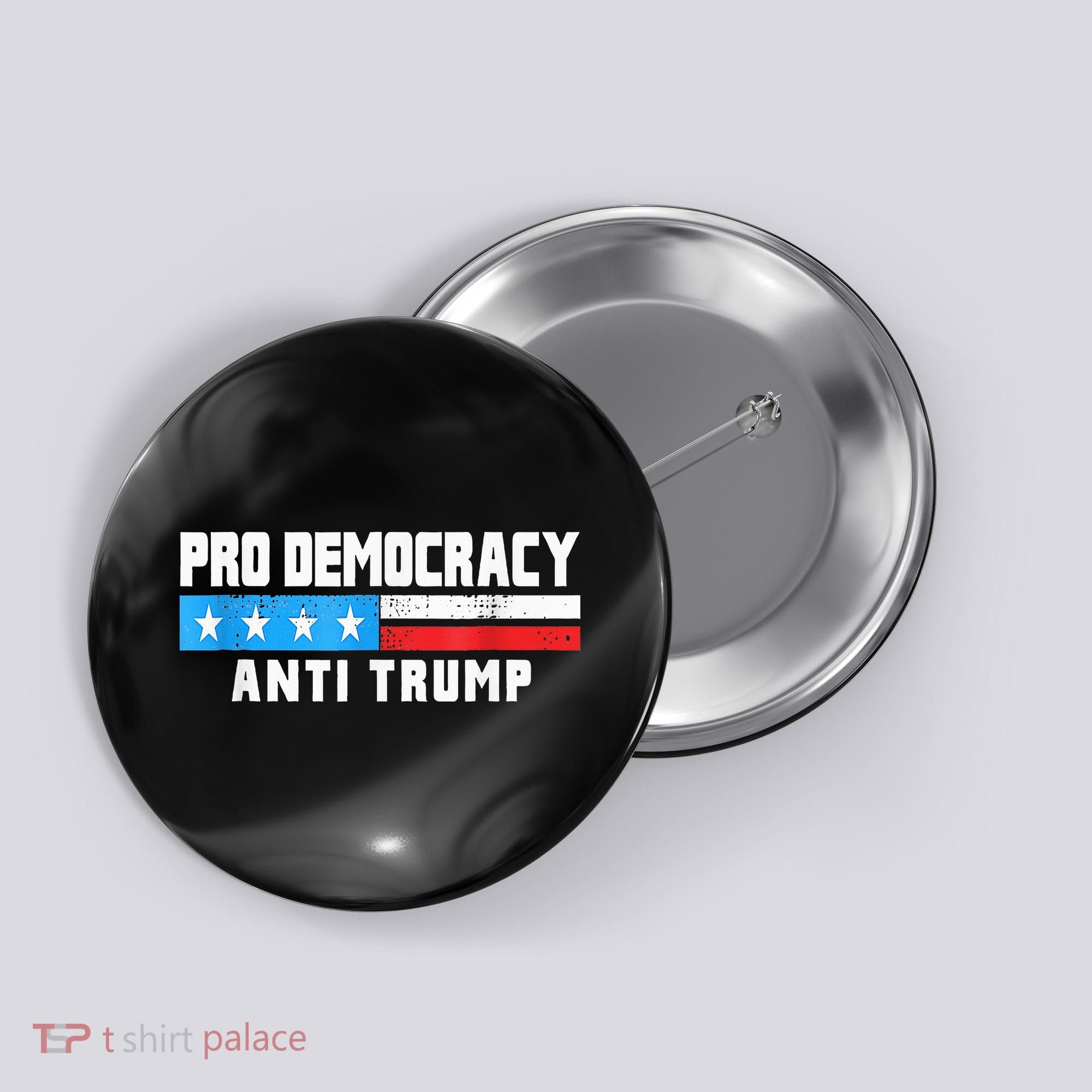 Pro Democracy Anti Trump Button