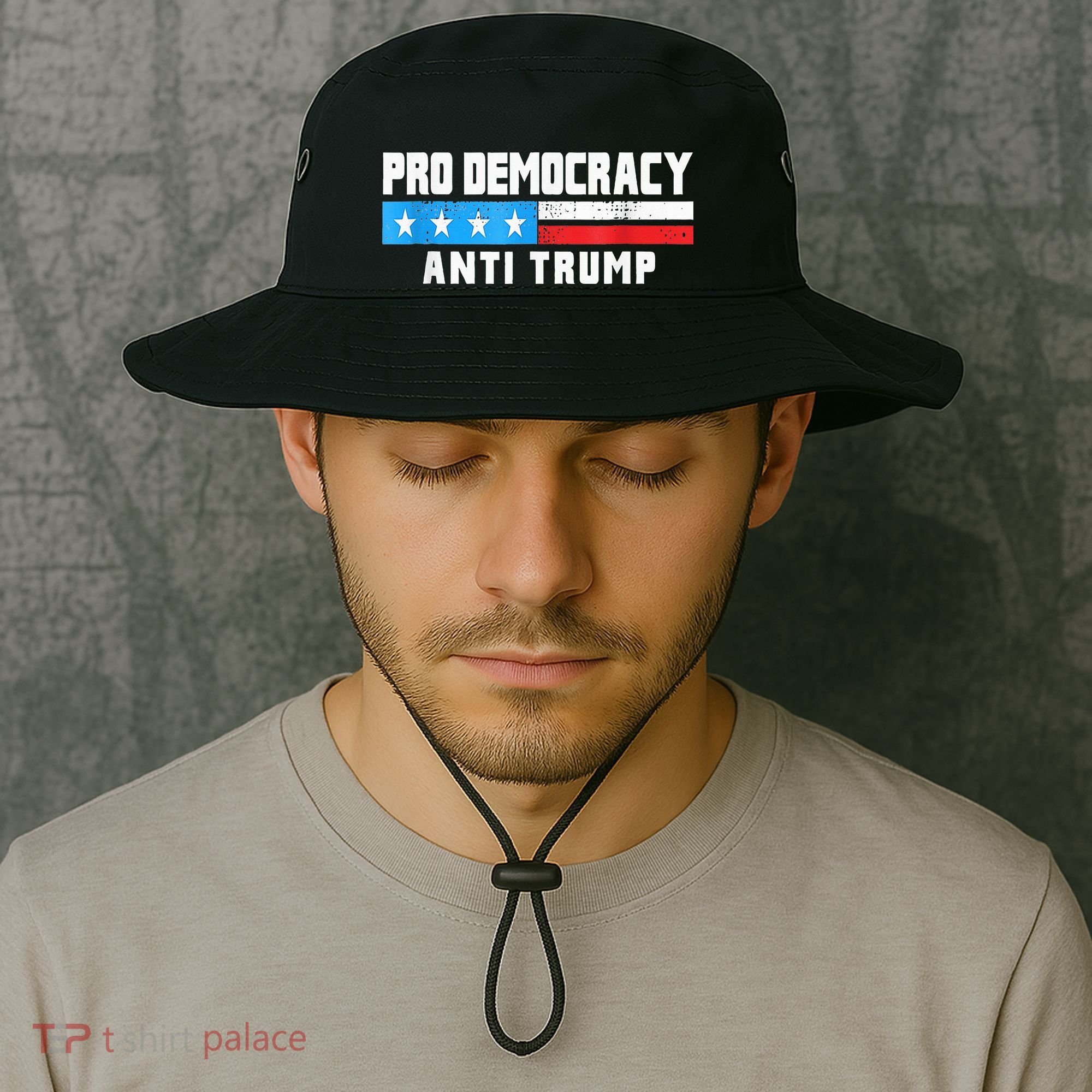 Pro Democracy Anti Trump Bucket Hat