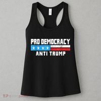 Pro Democracy Anti Trump Women's Tank Top thumb 3
