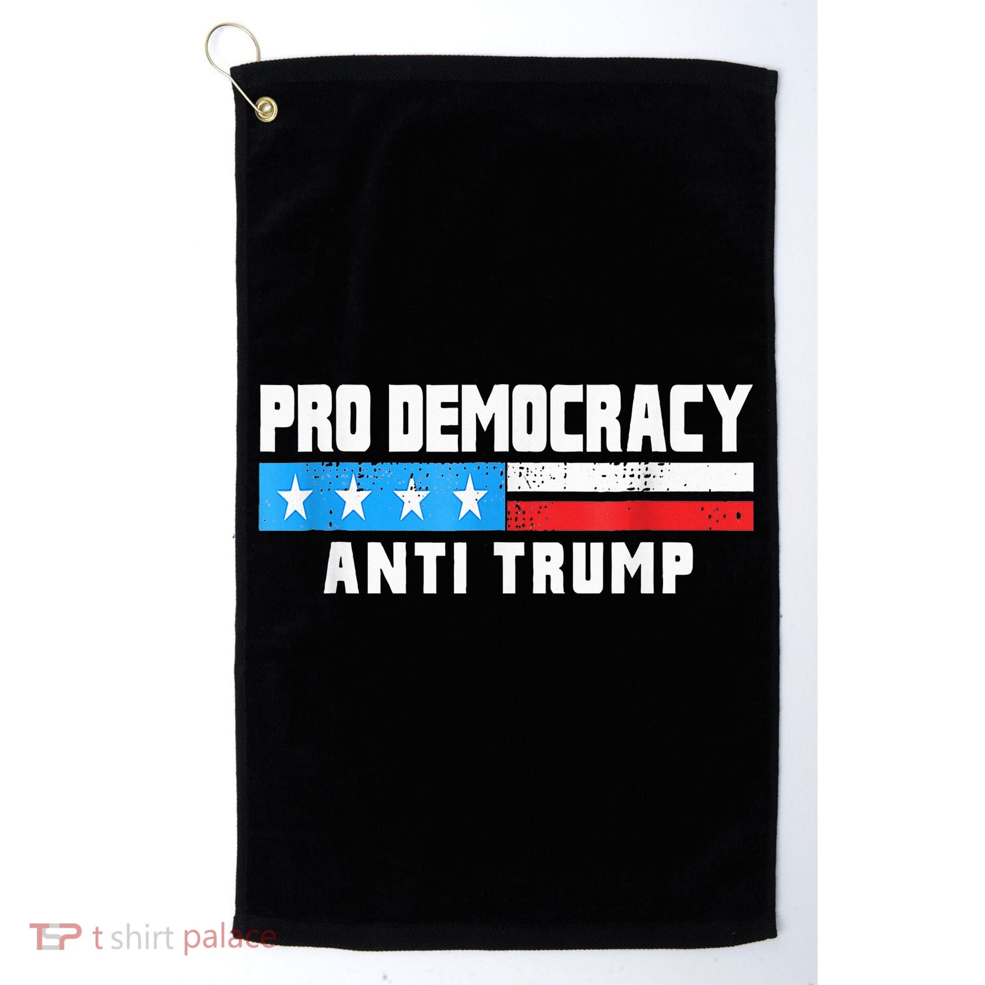 Pro Democracy Anti Trump Golf Towel