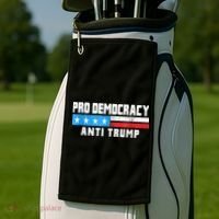 Pro Democracy Anti Trump Golf Towel thumb 2