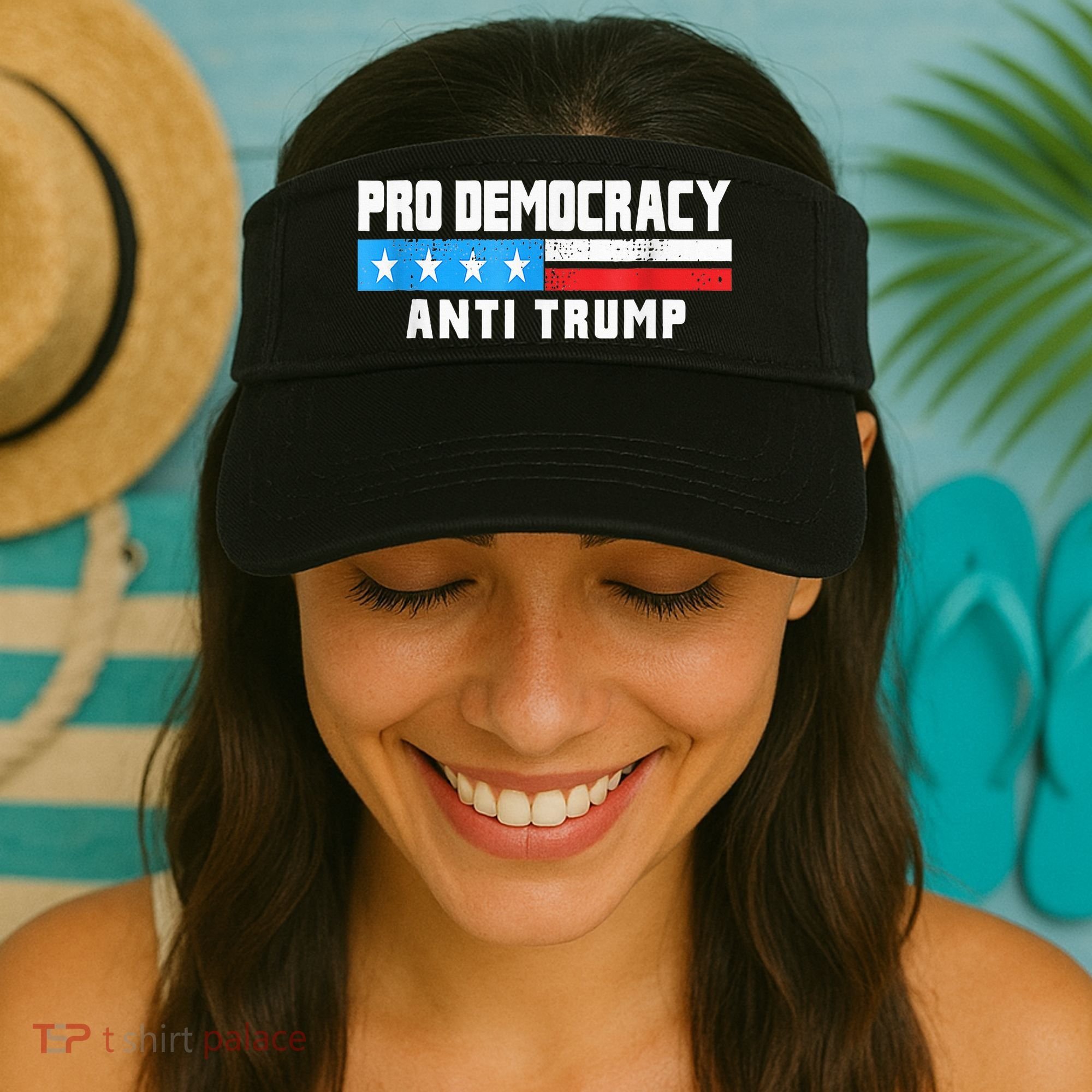 Pro Democracy Anti Trump Visor