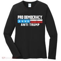Pro Democracy Anti Trump Women's Long Sleeve Shirt thumb 0