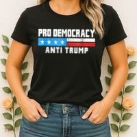 Pro Democracy Anti Trump Women's T-Shirt thumb 2