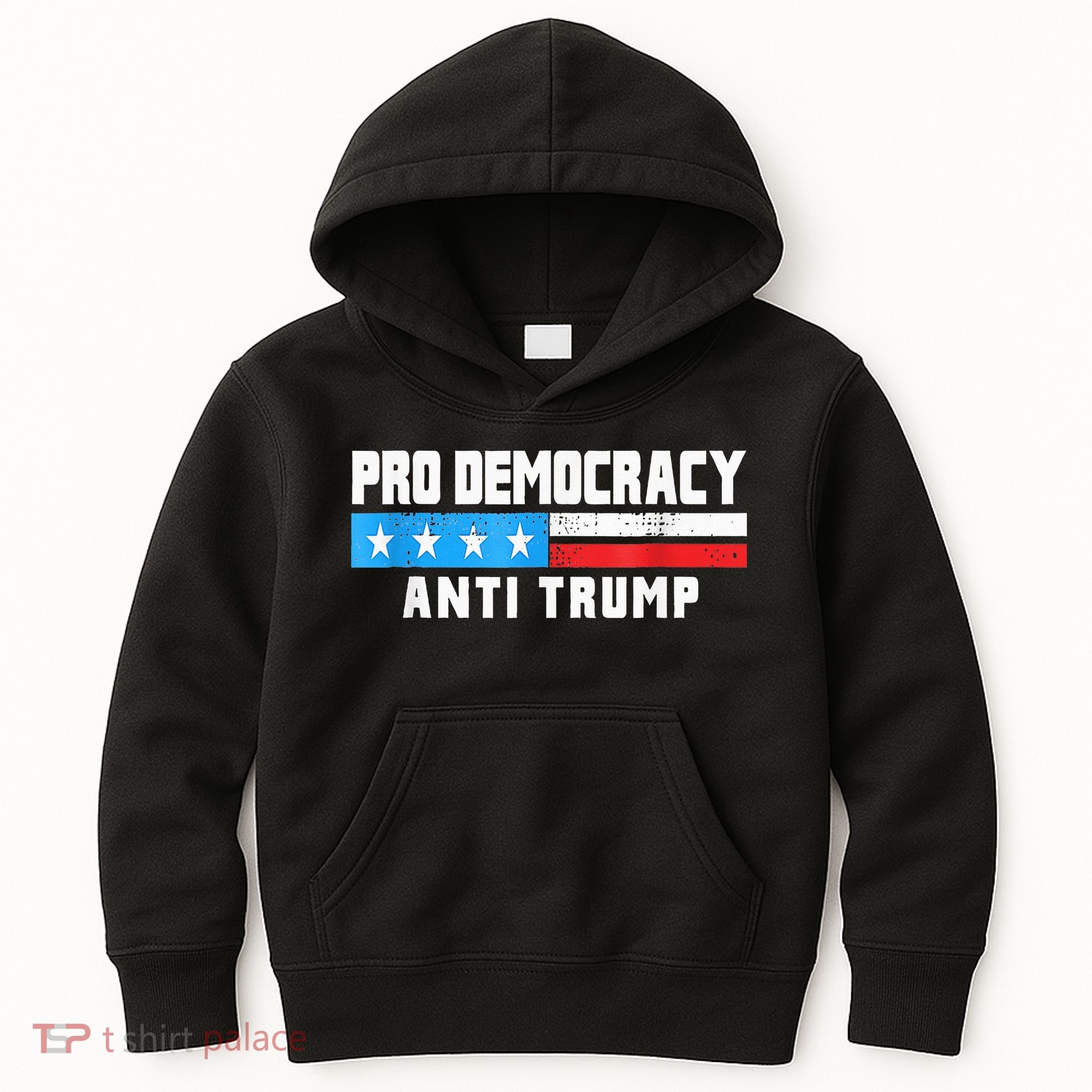 Pro Democracy Anti Trump Kids Hoodie