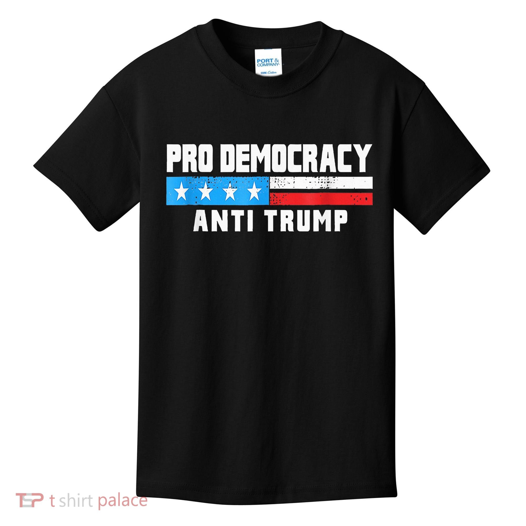 Pro Democracy Anti Trump Kids T-Shirt