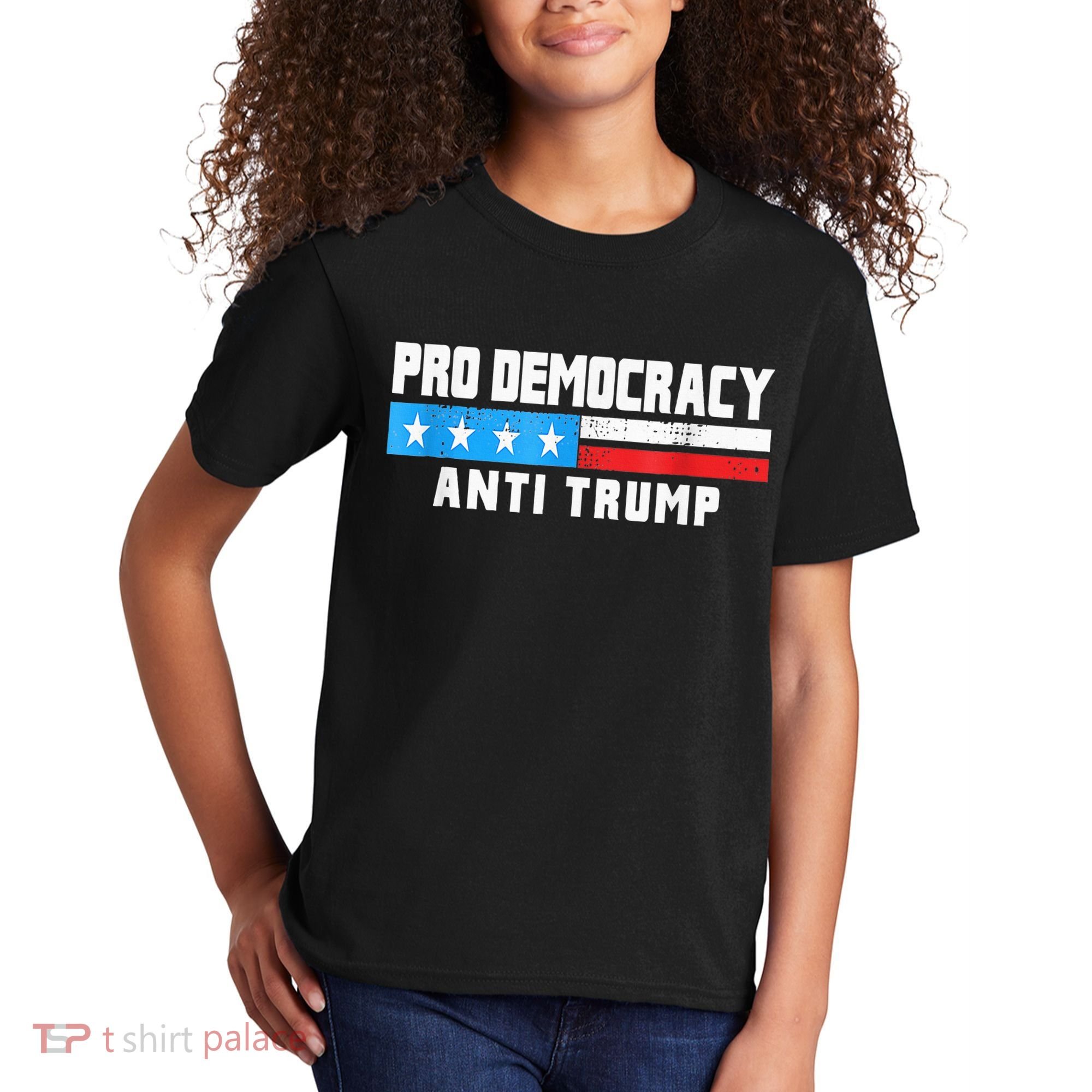 Pro Democracy Anti Trump Kids T-Shirt