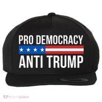 Pro Democracy Anti Trump Wool Snapback Cap thumb 0