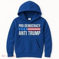 Pro Democracy Anti Trump Kids Hoodie thumb 0