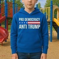 Pro Democracy Anti Trump Kids Hoodie thumb 2