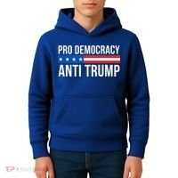 Pro Democracy Anti Trump Kids Hoodie thumb 4