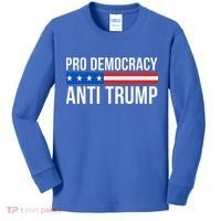 Pro Democracy Anti Trump Kids Long Sleeve Shirt thumb 0