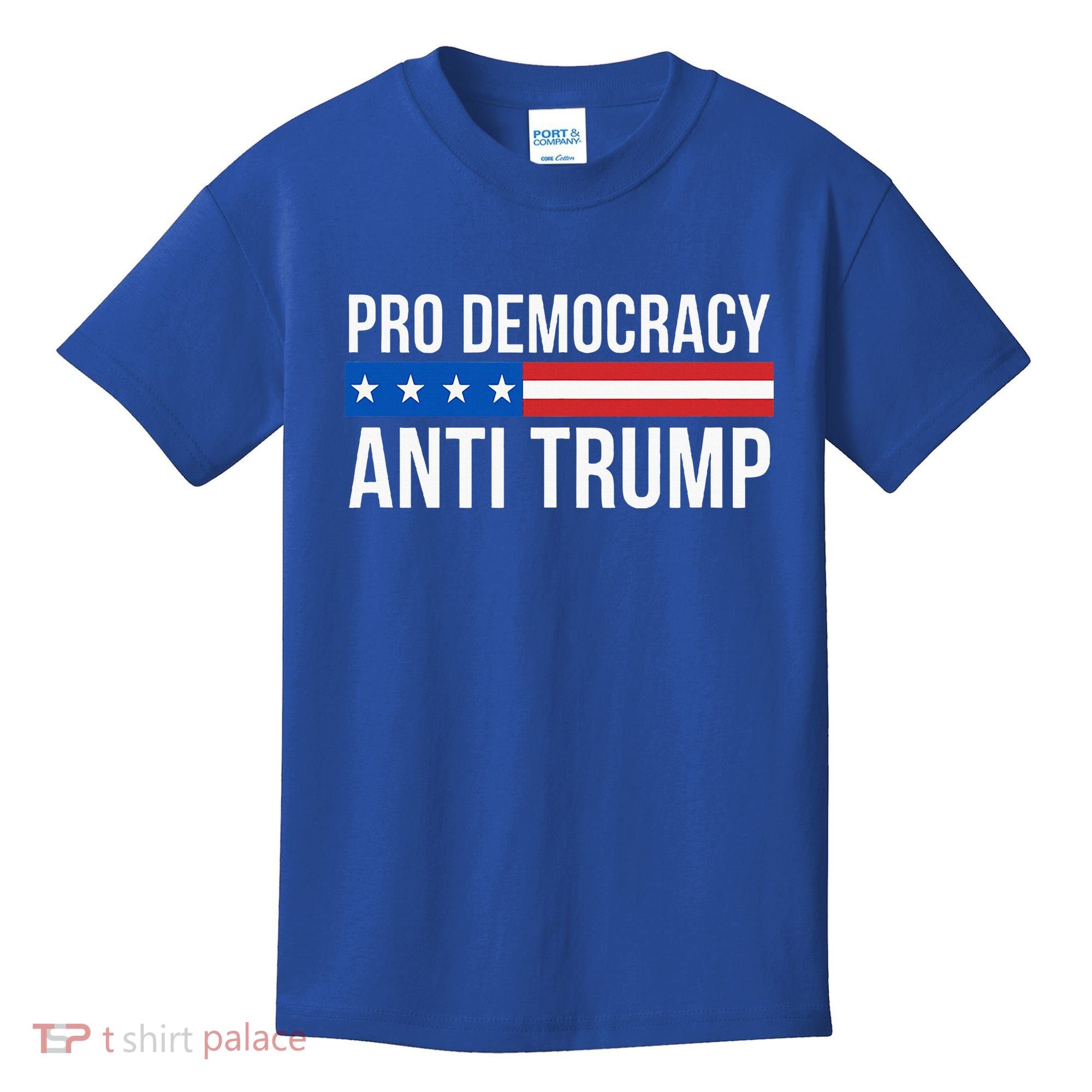 Pro Democracy Anti Trump Kids T-Shirt