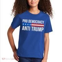 Pro Democracy Anti Trump Kids T-Shirt thumb 2