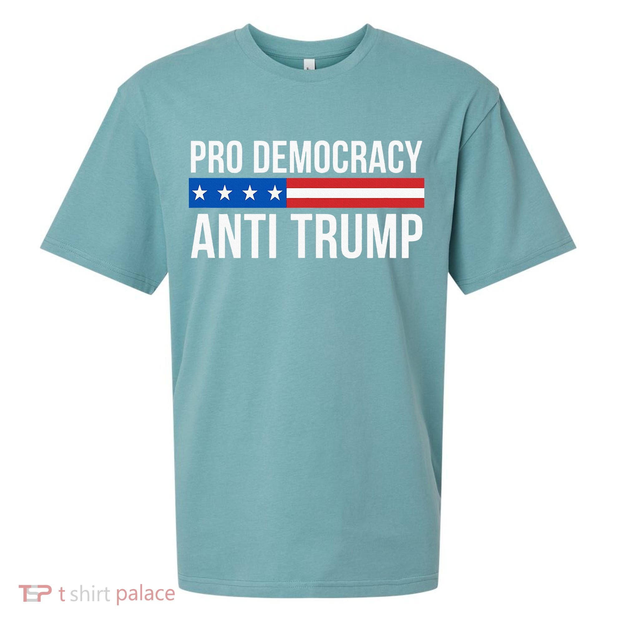 Pro Democracy Anti Trump Sueded Cloud Jersey T-Shirt