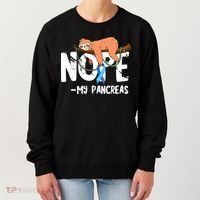 Pancreas Diabetes Awareness Blood Sugar Diabetic Sloth T1D Women's Sweatshirt thumb 0