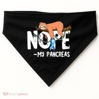 Pancreas Diabetes Awareness Blood Sugar Diabetic Sloth T1D USA-Made Doggie Bandana thumb 0