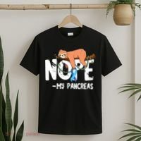 Pancreas Diabetes Awareness Blood Sugar Diabetic Sloth T1D T-Shirt thumb 2