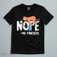 Pancreas Diabetes Awareness Blood Sugar Diabetic Sloth T1D T-Shirt thumb 5