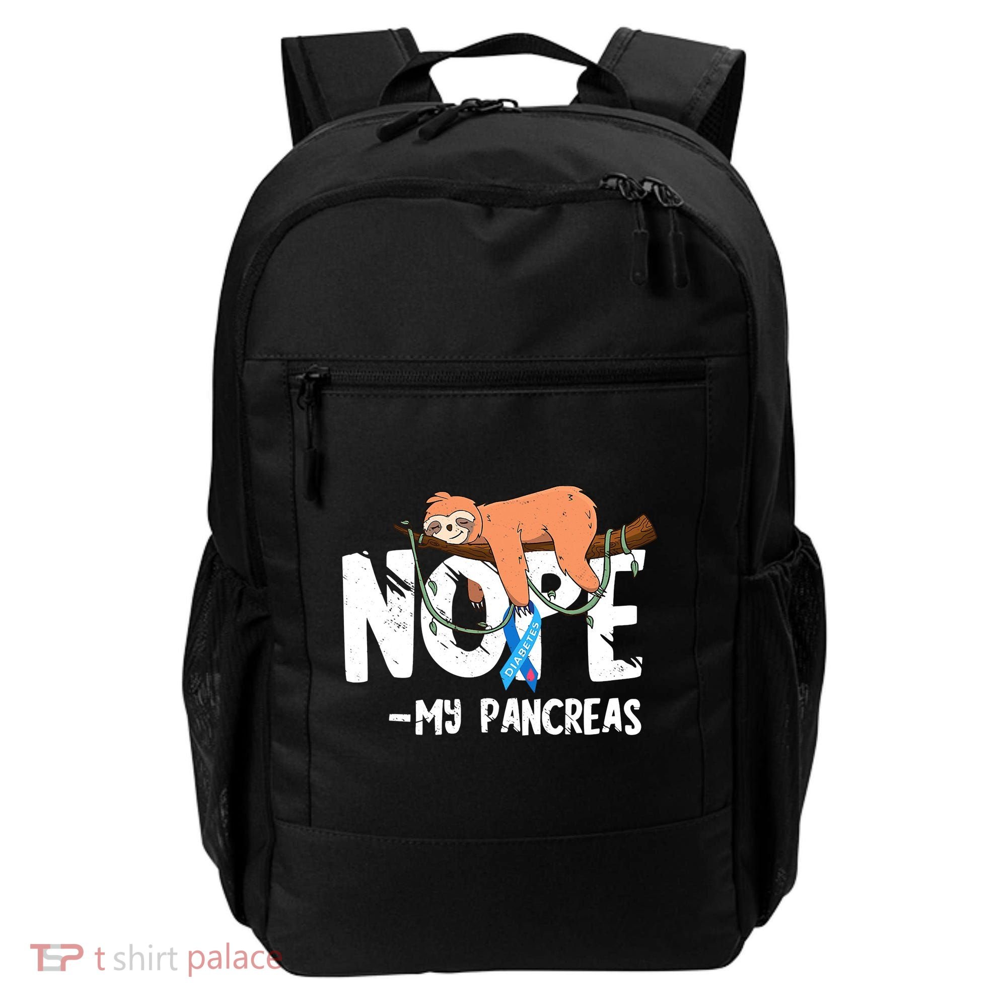 Pancreas Diabetes Awareness Blood Sugar Diabetic Sloth T1D Backpack
