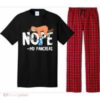 Pancreas Diabetes Awareness Blood Sugar Diabetic Sloth T1D Pajama Set thumb 0
