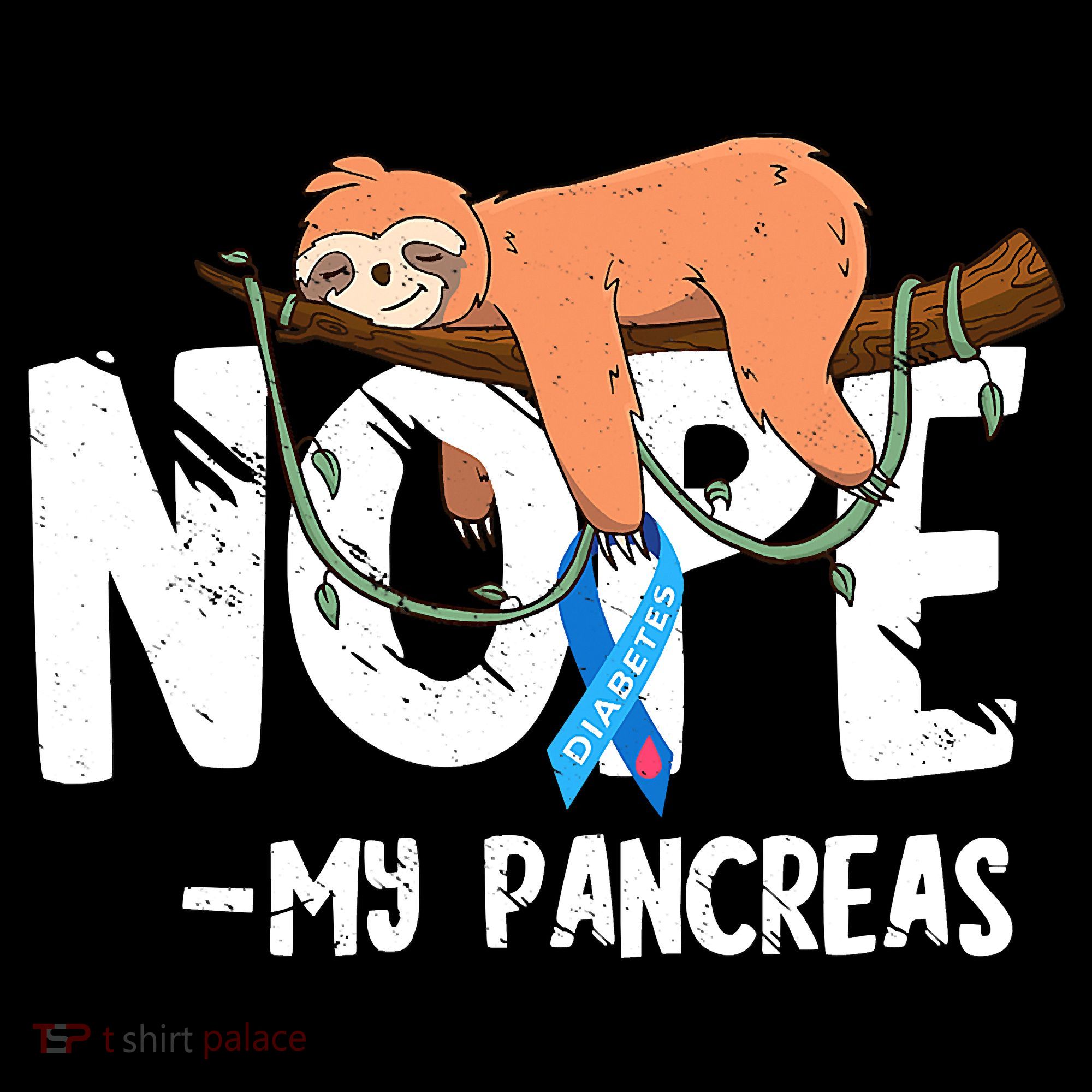 Pancreas Diabetes Awareness Blood Sugar Diabetic Sloth T1D Women's Hoodie