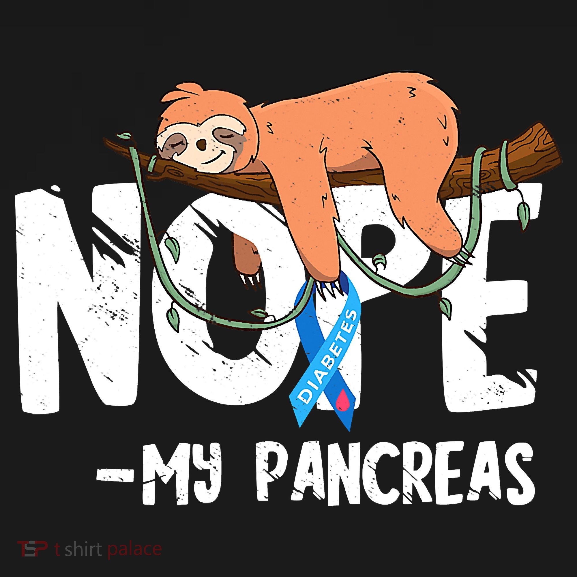 Pancreas Diabetes Awareness Blood Sugar Diabetic Sloth T1D Mousepad