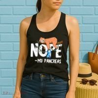 Pancreas Diabetes Awareness Blood Sugar Diabetic Sloth T1D Women's Tank Top thumb 2