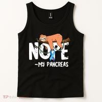 Pancreas Diabetes Awareness Blood Sugar Diabetic Sloth T1D Tank Top thumb 2