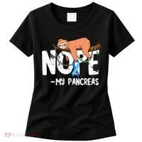 Pancreas Diabetes Awareness Blood Sugar Diabetic Sloth T1D Women's T-Shirt thumb 0