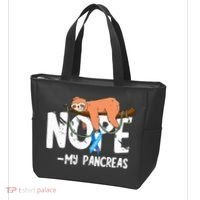 Pancreas Diabetes Awareness Blood Sugar Diabetic Sloth T1D Tote Bag thumb 3