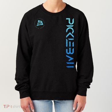 Pickleball Distressed Blue Gradient Casual Design Women's Sweatshirt