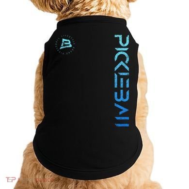 Pickleball Distressed Blue Gradient Casual Design Doggie Tank